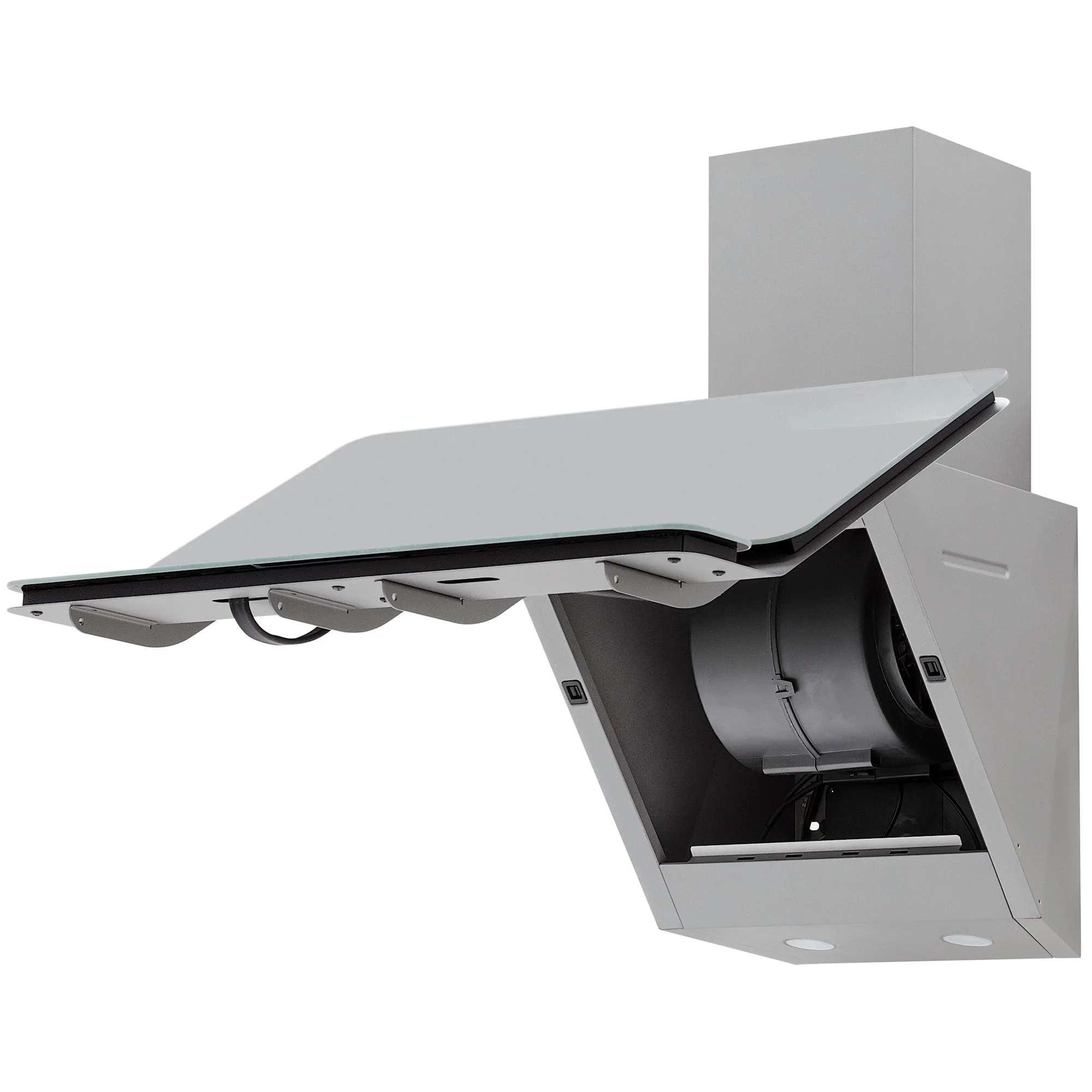 9047484 Вытяжка наклонная KRONA MYSTERIUM 600 GLASS GR S серый/серый STDN-0124888 - Вид №5