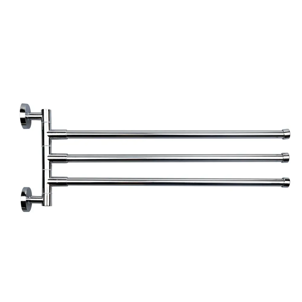 Держатель для полотенец Аквалиния CS-902 3 крючка цвет хром STLM-2182553