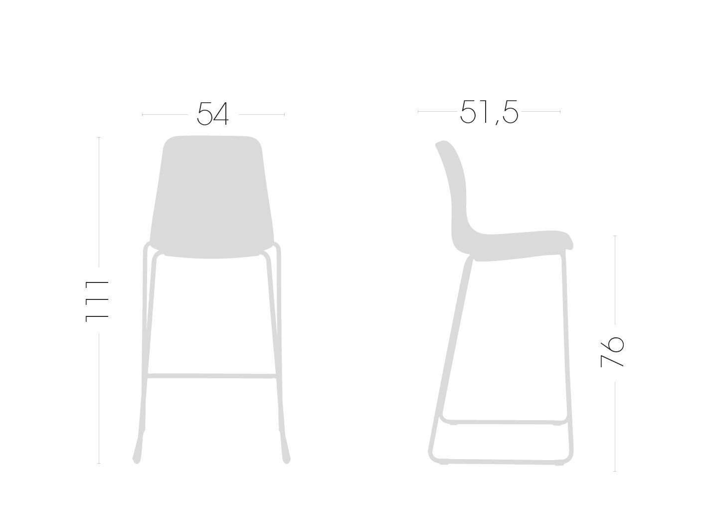 Стул для саней из инженерного пластика GABER Unik ARCH-00104149 - Вид №7