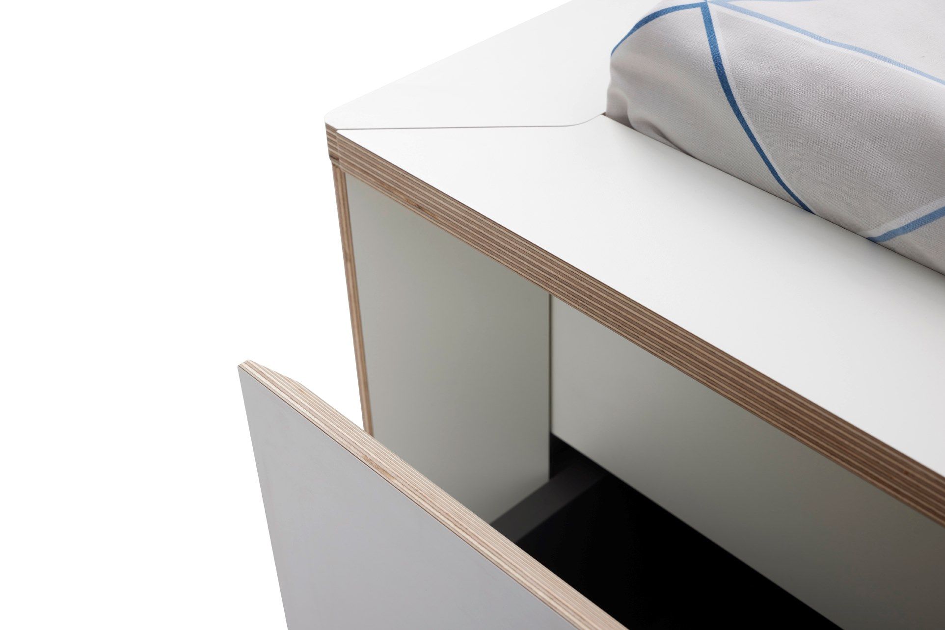 Односпальная кровать для хранения в фанере Müller Small Living SPAZE ARCH-00083318 - Вид №38