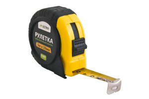 16490705 Рулетка Lite, 5мх19мм, обрезиненный пластиковый корпус, 131031 ULTIMA