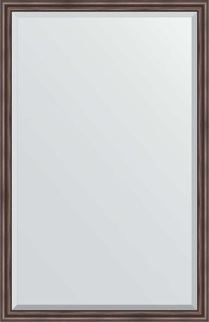 BY 1214 Зеркало с фацетом в багетной раме - палисандр 62 mm EVOFORM Exclusive