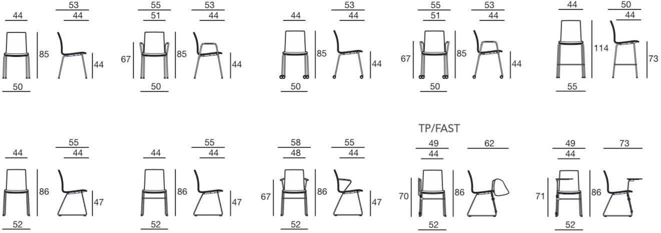 Sesta Высокий табурет из полипропилена Q3 sun-id-1490681 - Вид №1