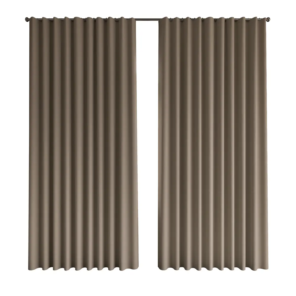 MIAMOZA Комплект штор Джулия с затемнением 150x250 см темно-бежевый 89417858 STLM-1567389 - Вид №1