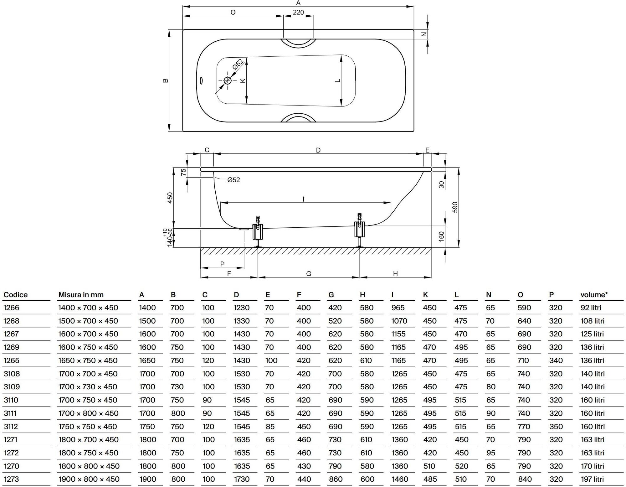Bette Прямоугольная встроенная ванна sun-id-1399238 - Вид №4