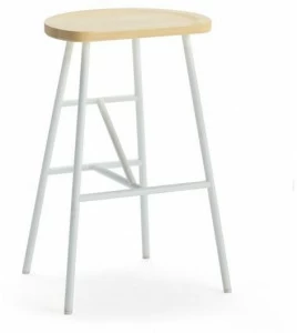 Billiani Высокий табурет из ясеня с подставкой для ног Puccio 714