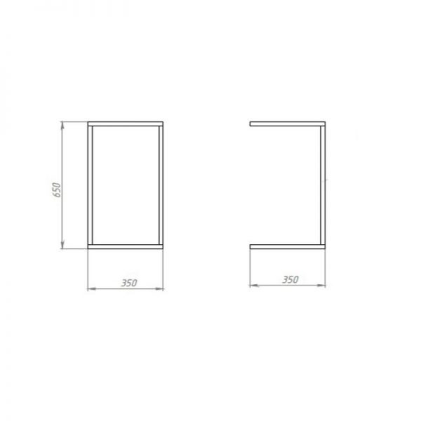 Приставной столик бронза со стеклянным топом 35 см FOR MISS  264000 Золото;прозрачный  - Вид №3