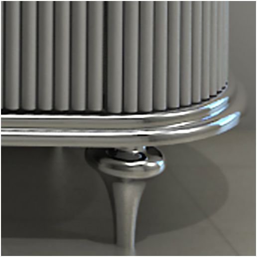 Тумба RIVOLI 180 арт.TS-RI918-C-W/S Белый/Цоколь с ножками серебро Tessoro TSRI918CWS - Вид №1