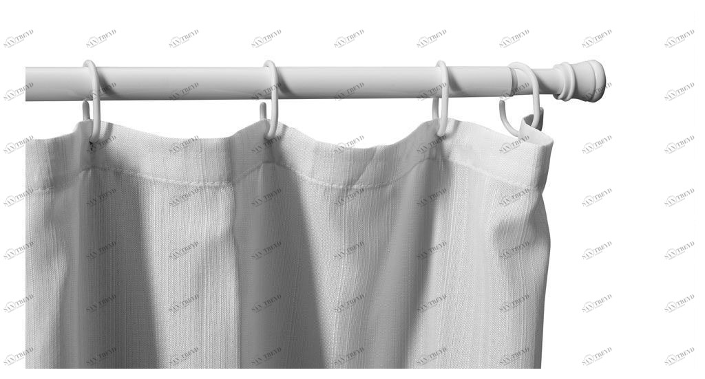 Карниз для ванны Aquanet SR0020A, раздвижной 110-200, гянцевый белый 