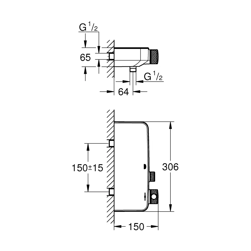 Термостат для душа Grohe Grohtherm SmartControl с полкой 82155717 STLM-2007121 - Вид №8