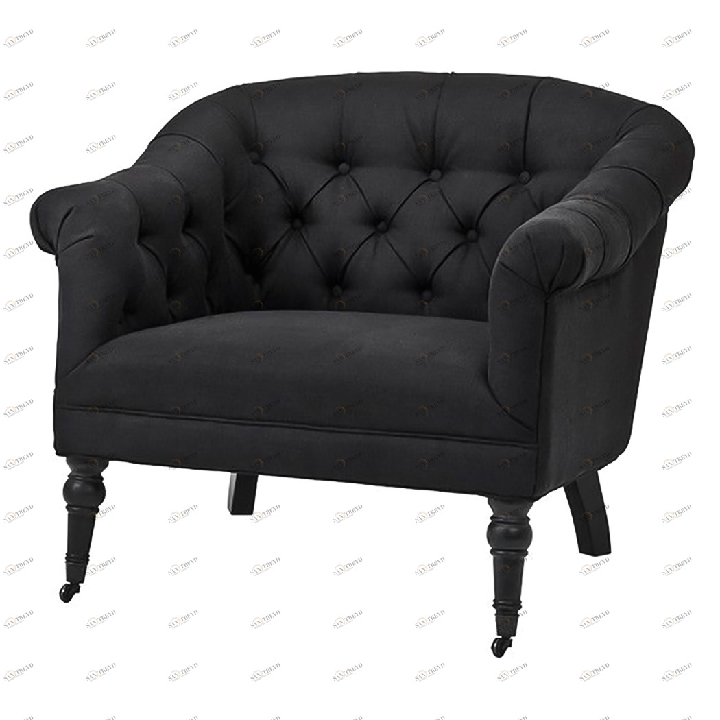 Кресло Bentley от Eichholtz черное EICHHOLTZ ДИЗАЙНЕРСКИЕ, EICHHOLTZ 062258 Черный 