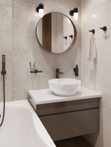 ART40SLWB01S Накладной умывальник Slim SANITA LUXE Art