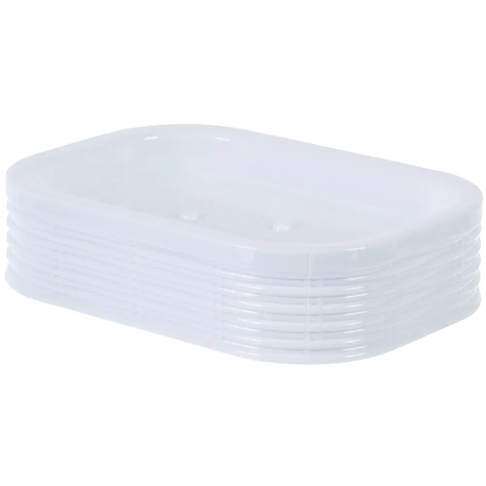 Мыльница настольная Swensa «Rotang» пластик цвет белый STLM-2193360 - Вид №1