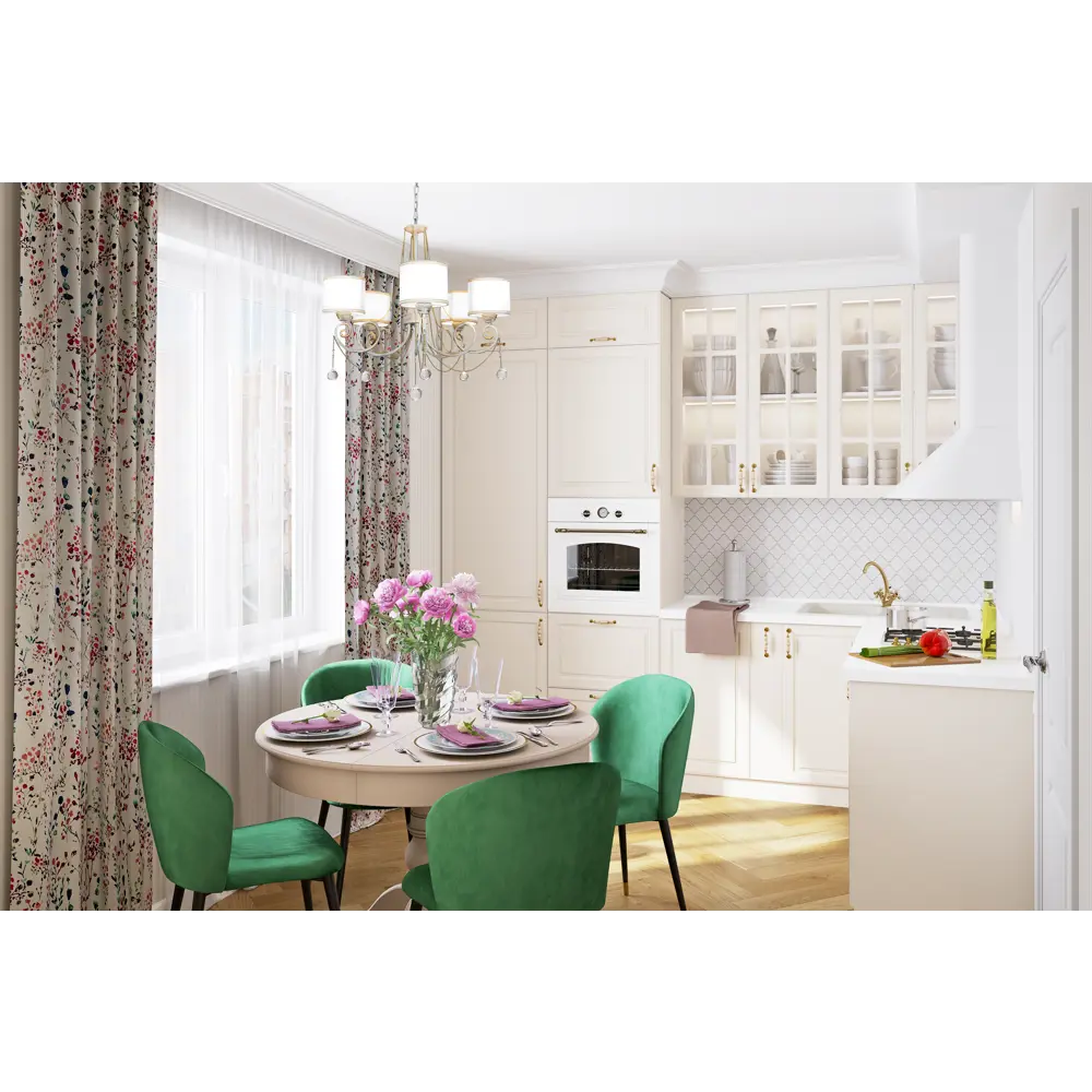 Фасад кухонный KONSENSA Оксфорд 40×102 см бежевый МДФ 89366055 STLM-1564862 - Вид №5