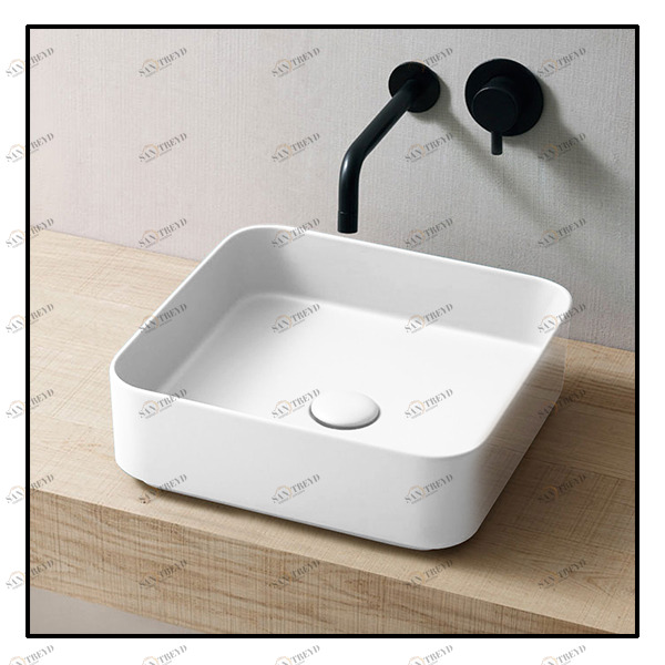 SHCOLAQ40 Накладная раковина на столешницу  квадратная Ceramica Cielo 