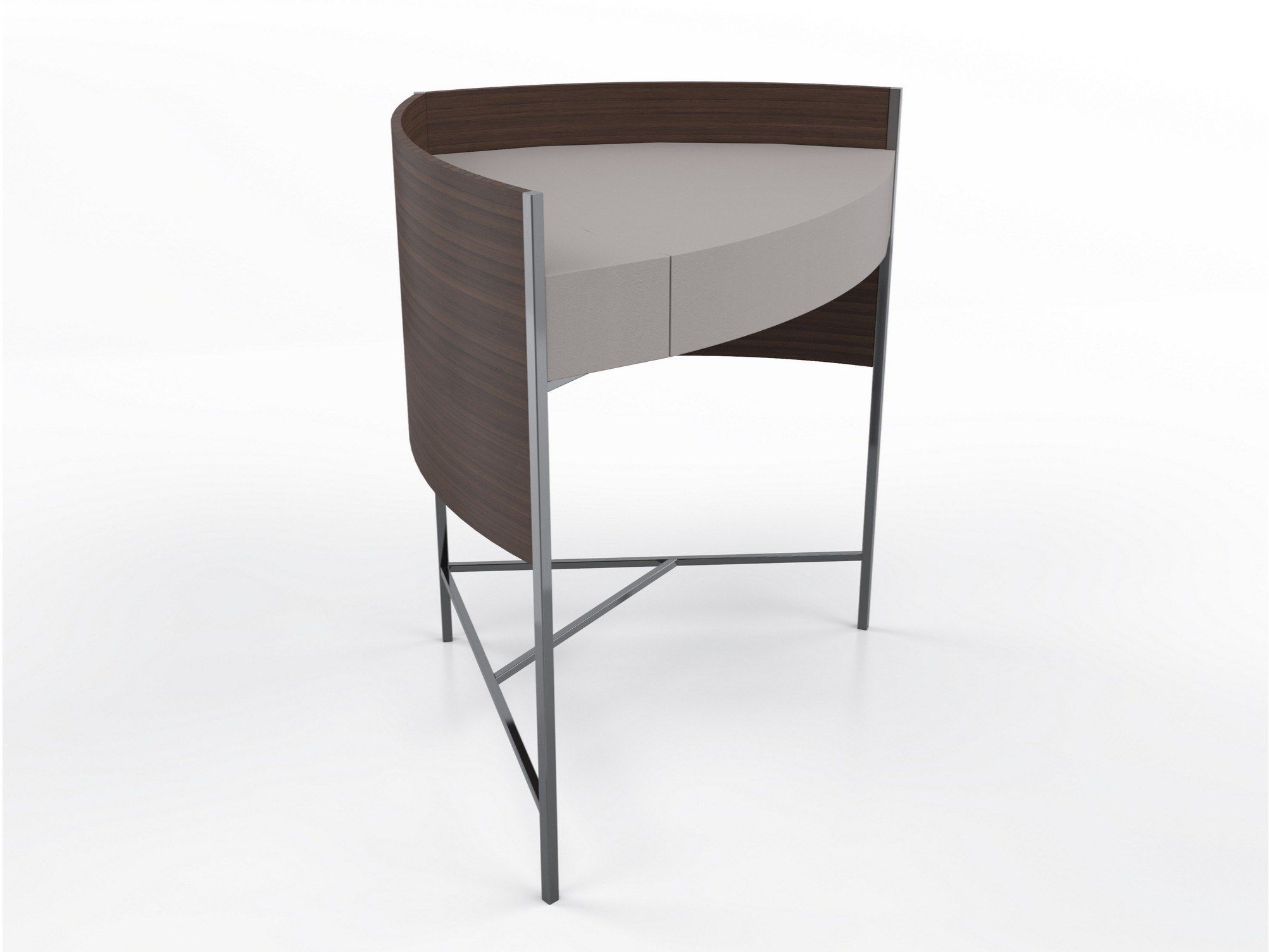 Письменный стол из искусственной кожи для ПК с откидными дверцами ESTEL GROUP BLOOM ARCH-00060599