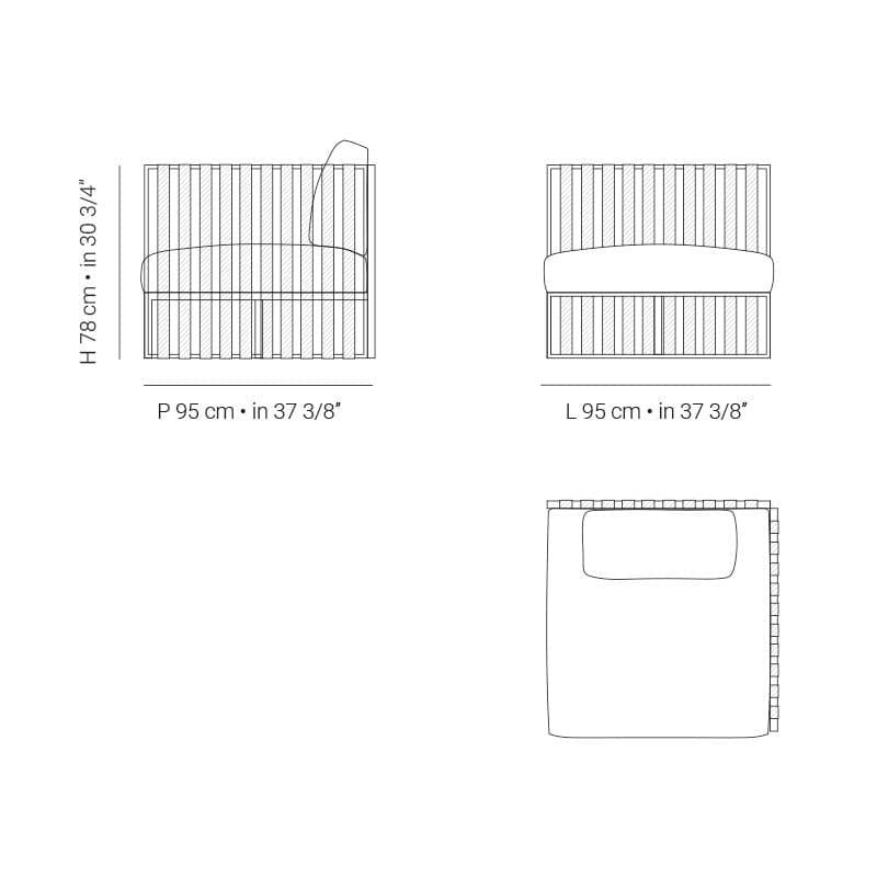 Садовый диван Braid Metropolitan ARCH-00053296 - Вид №6