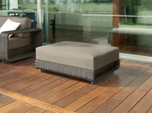 Roberti Круглый алюминиевый садовый пуф Hamptons