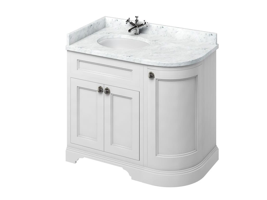 Деревянный угловой умывальник с дверцами Burlington MINERVA ARCH-00071219 - Вид №21