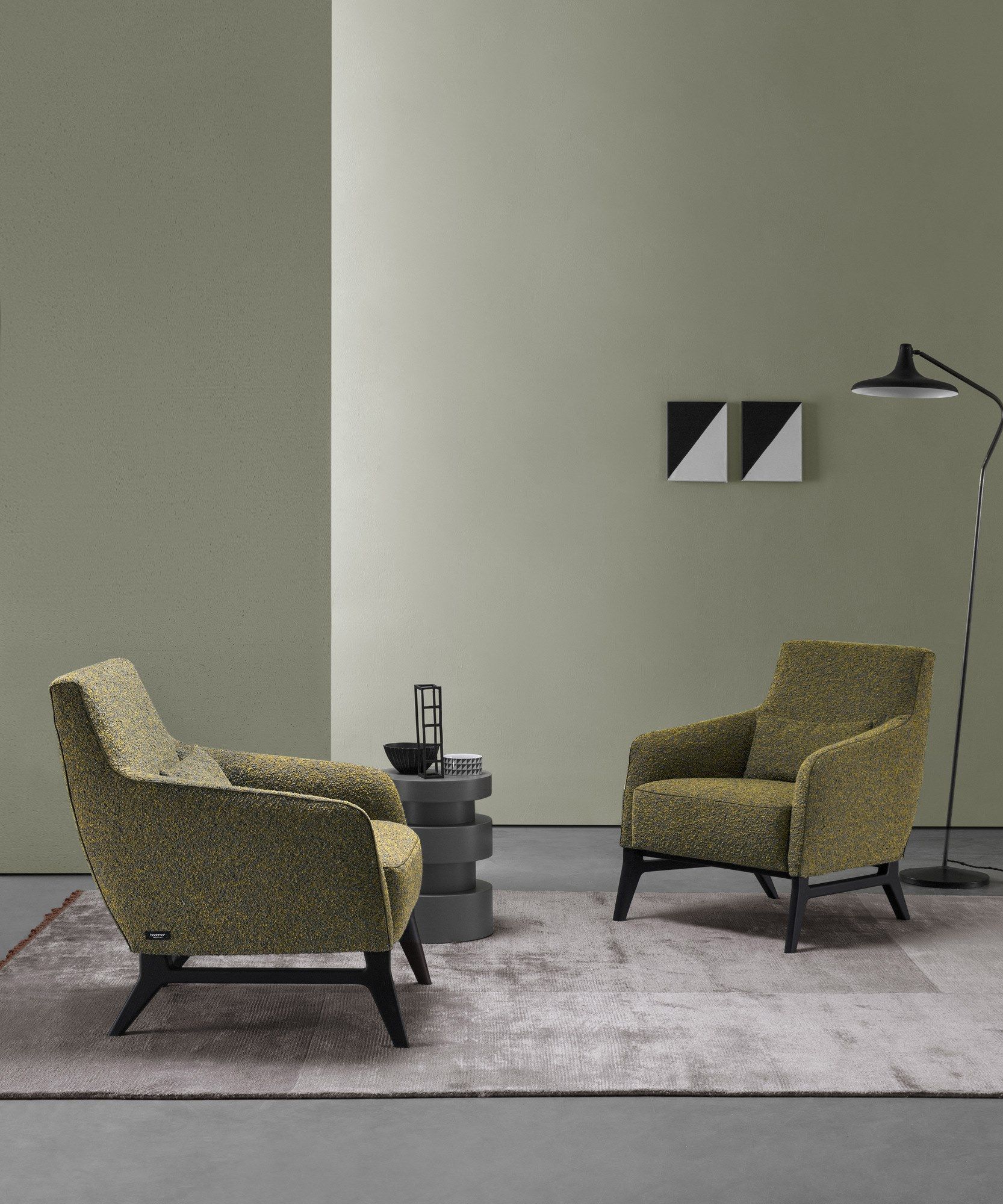 Тканевое кресло с подлокотниками BODEMA ASCOT ARCH-00063559 - Вид №1