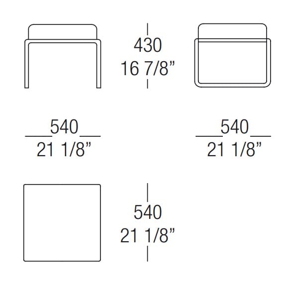 Тканевая мягкая подставка для ног MisuraEmme WM2 ARCH-00007161 - Вид №2