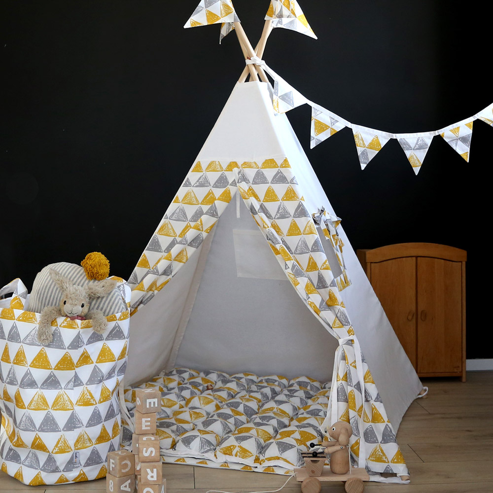 Тканевая корзина Triangles VAMVIGVAM TRIANGLES 281541 Желтый;серый Santreyd  - Вид №2