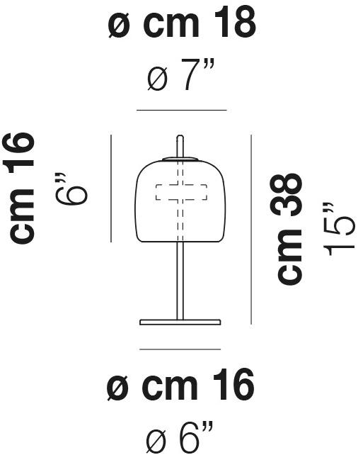 Vetreria Vistosi Настольная лампа из дутого стекла Jube sun-id-1417485 - Вид №8