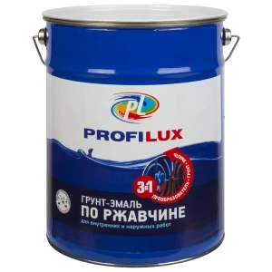 Эмаль-грунт по ржавчине 3 в 1 5 кг цвет серый