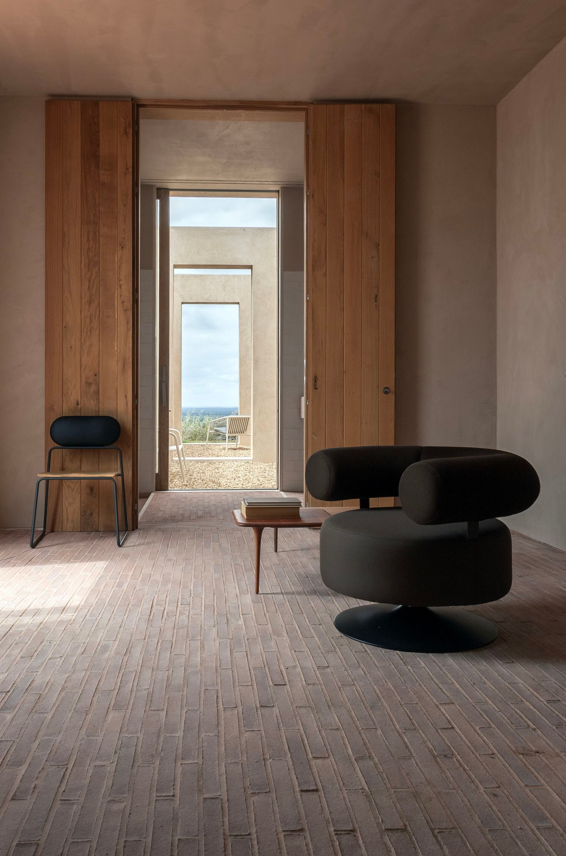 Ткань поворотный стул с подлокотниками Branca Lisboa GOMO ARCH-00053643 - Вид №6