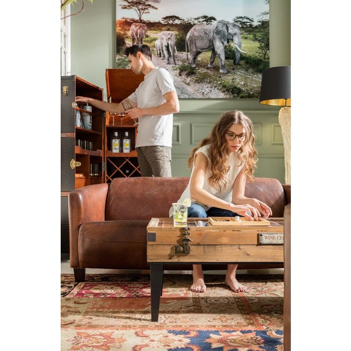 2-местный кожаный диван KARE Design Cigar Lounge ARCH-00031396 - Вид №4