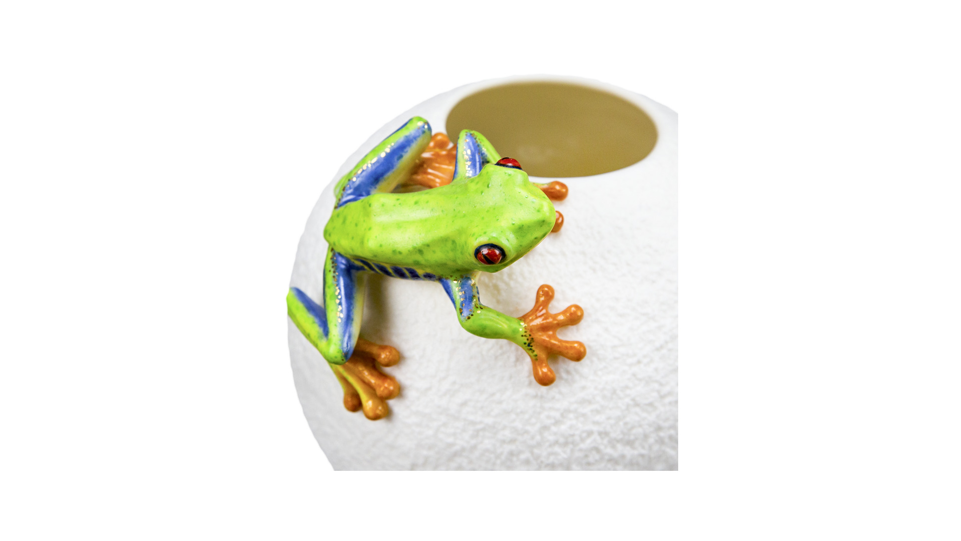 10674541 RUPOR manufactory Ваза Rupor Лягушка 14см, зеленый, фарфор Фарфор  - Вид №1