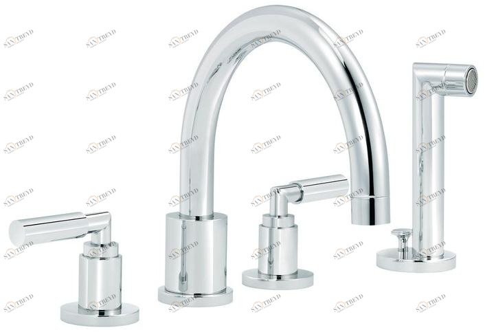 rvb Комплект для ванны с ручным душем на 4 отверстия Cliff 4091.--.70