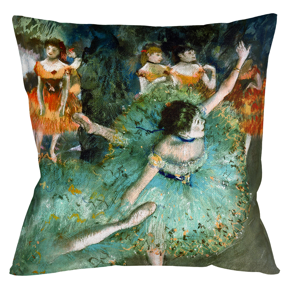 4113118 Арт-подушка «Балерины в зелёном» Object Desire 