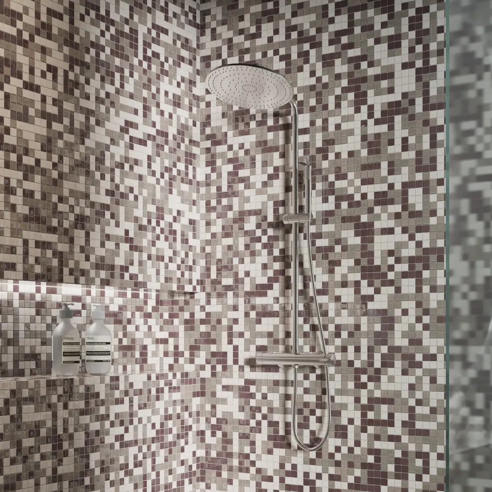 Мозаика стеклянная Artens Kash 30x30 см цвет бежевый 18731522 STLM-2187589