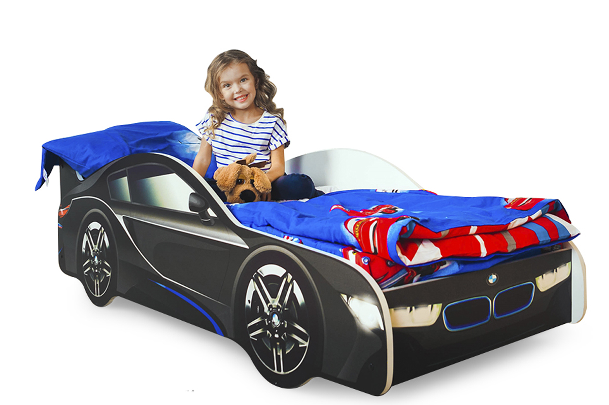 Детская кровать-машина "БМВ" БЕЛЬМАРКО  326758 Черный Santreyd  - Вид №3