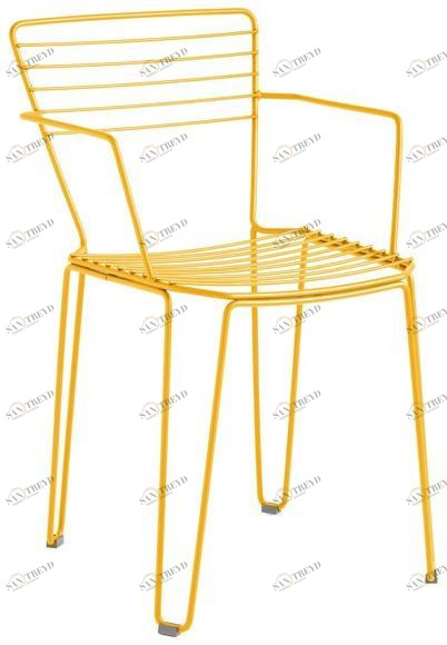 iSimar Садовый стул из оцинкованной стали с подлокотниками Menorca 8035