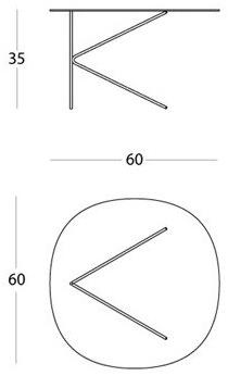 MEMEDESIGN Низкий круглый дизайнерский журнальный столик на контракт sun-id-1370179 - Вид №6
