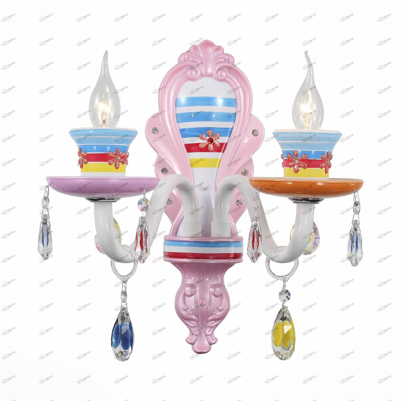 Бра настенное розовое ST Luce Ornato SL673.781.02 ST LUCE СВЕЧА 00-3931126 Розовый 