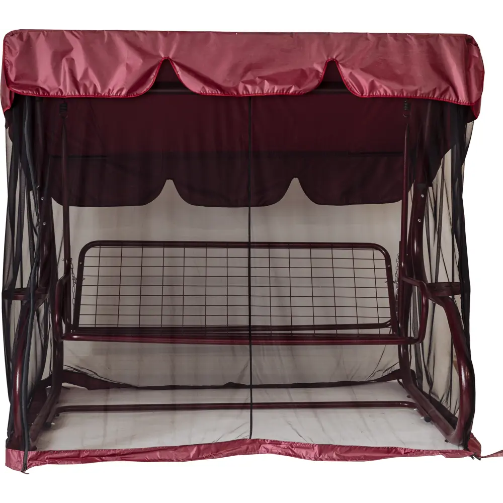 Качели садовые София 3-х местные (до 350 кг) бордовый/ розовый GREENGARD STLM-2107040 - Вид №3