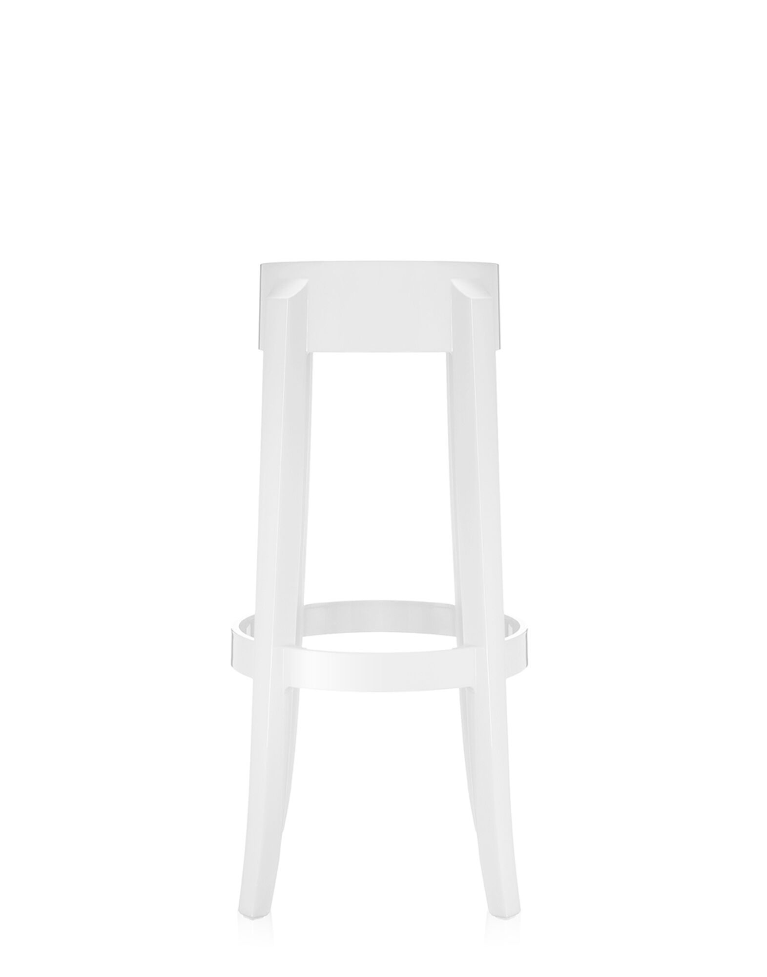 Высокий штабелируемый стул из поликарбоната с подставкой для ног Kartell CHARLES GHOST ARCH-00063123 - Вид №6