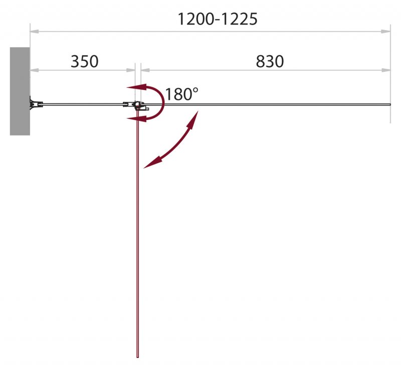 SELA-V-11-120/140-C-Cr Душевое ограждения на борт вынны BELBAGNO Китай  - Вид №1