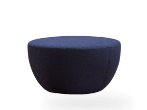 Круглый пуф из ткани