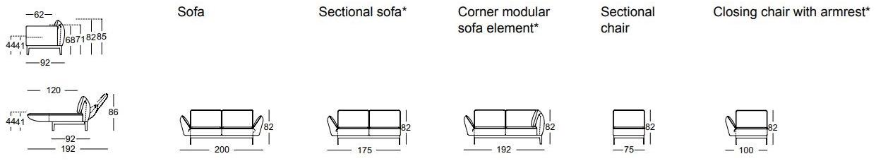 Rolf Benz Модульный угловой диван с шезлонгом Rolf benz 386 mera sun-id-1510906 - Вид №4