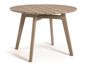 Круглый стол из тикового дерева