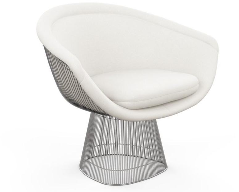 KNOLL Мягкое кресло из стали и ткани с подлокотниками Platner sun-id-1430402 - Вид №1
