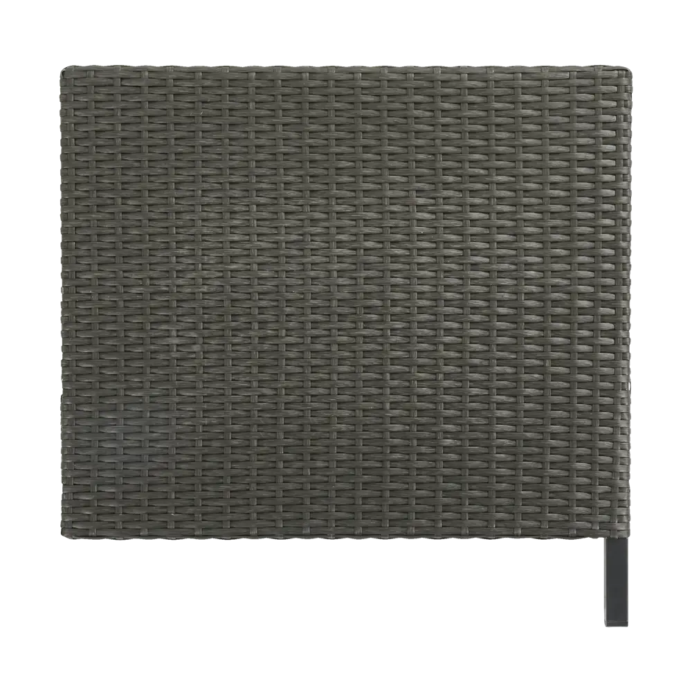 Секция угловая Naterial Noa Fix 68x62x68 см, искусственный ротанг, серый/черный Товар без серии STLM-2054200 - Вид №5