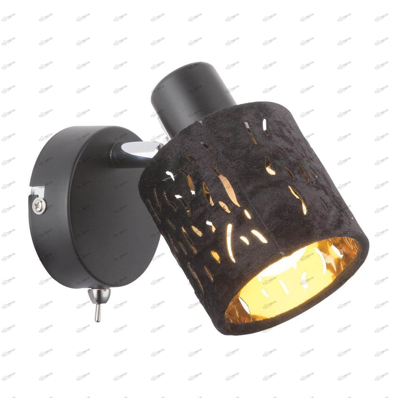 Спот настенный с абажуром черный Troy 54121-1 GLOBO TROY 00-3925620 Черный Ceramica Globo 