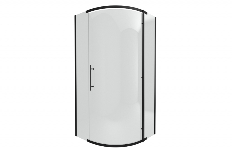 Душевое ограждение (без поддона) 900*900*1950 Стекло 8мм easy clean BLACKLINE BS090.1110A bravat  - Вид №3