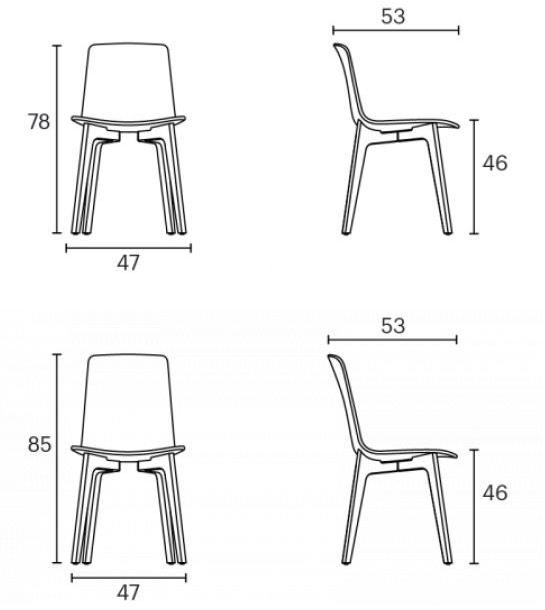 ENEA Стул из мягкой ткани Lottus wood sun-id-1514361 - Вид №3