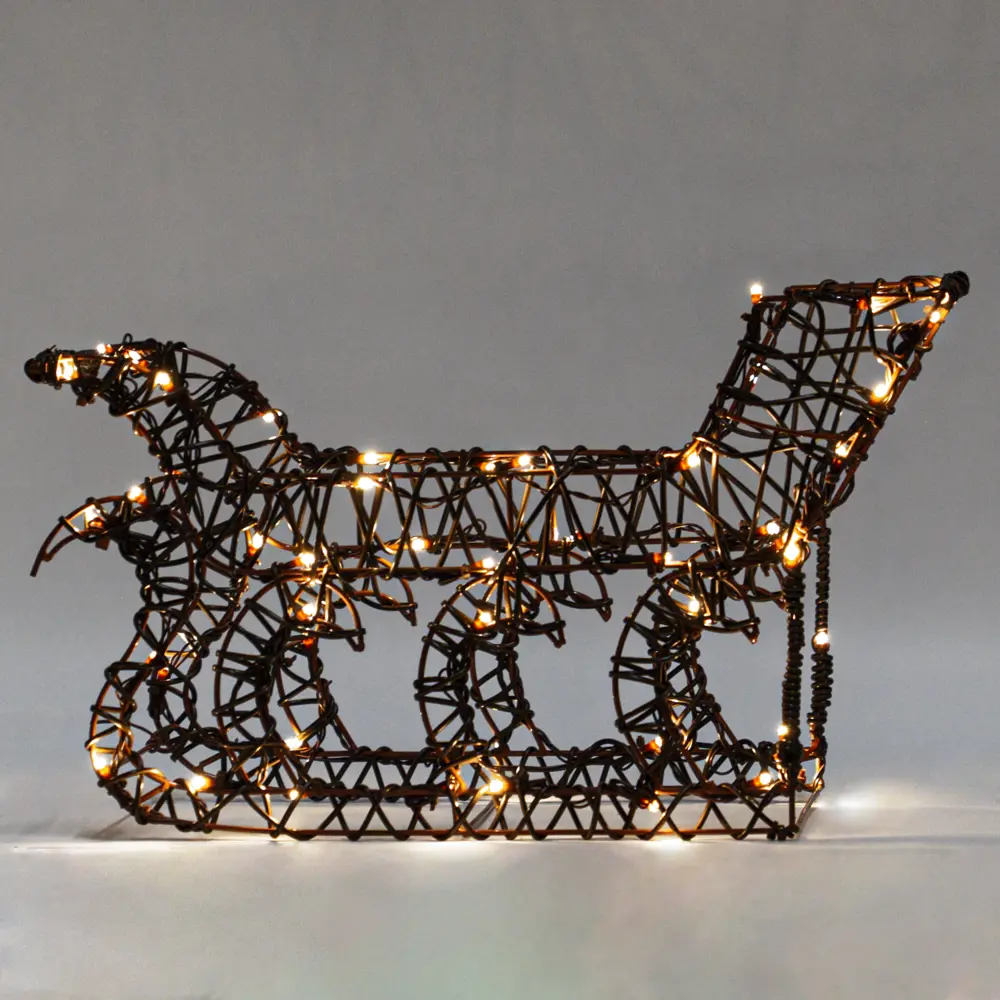 89367763 Набор светящихся новогодних фигур "Олени с санями" IP44 240LED STLM-1395751 Santreyd  - Вид №13